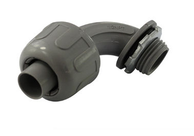 주문 먼지 저항하는 20mm 플라스틱 도관 부속품 PA6 90도 액체 단단한 연결관 online manufacture